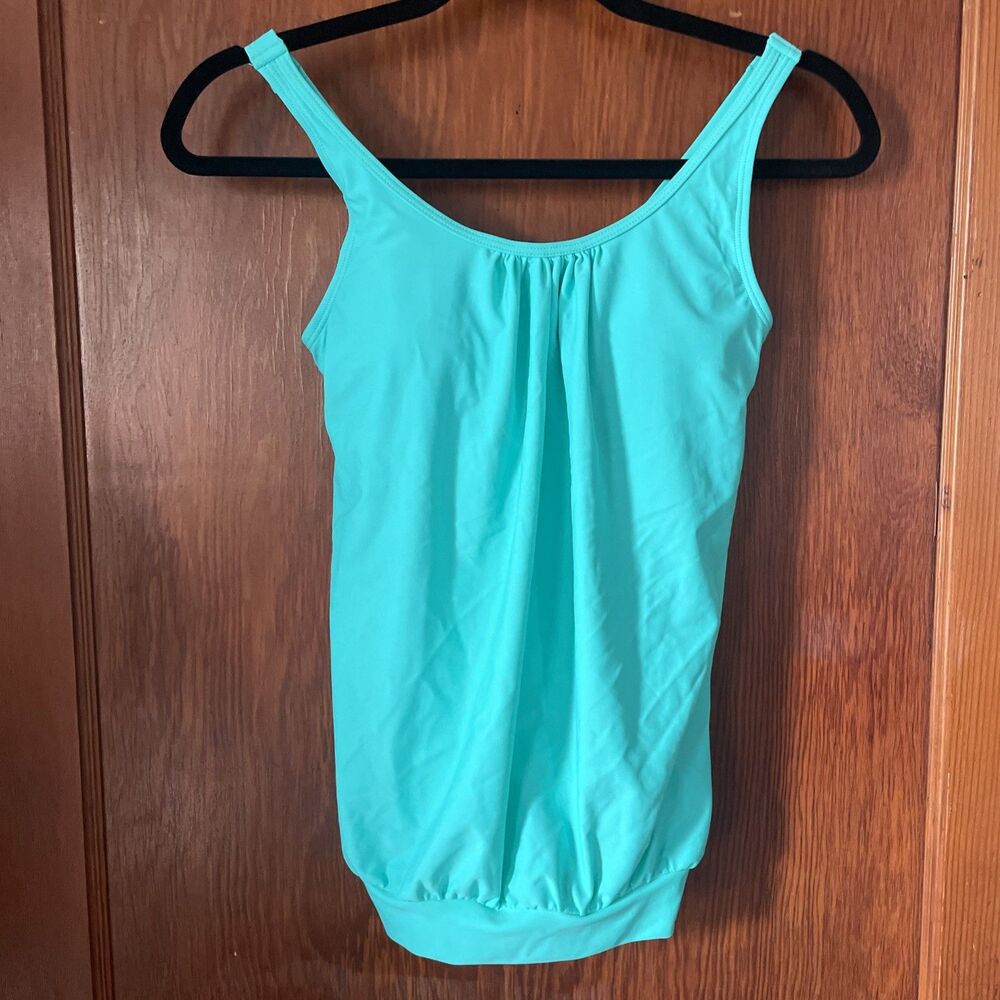 Aqua Eve Turquoise Tankini Swim Top NWT XXS